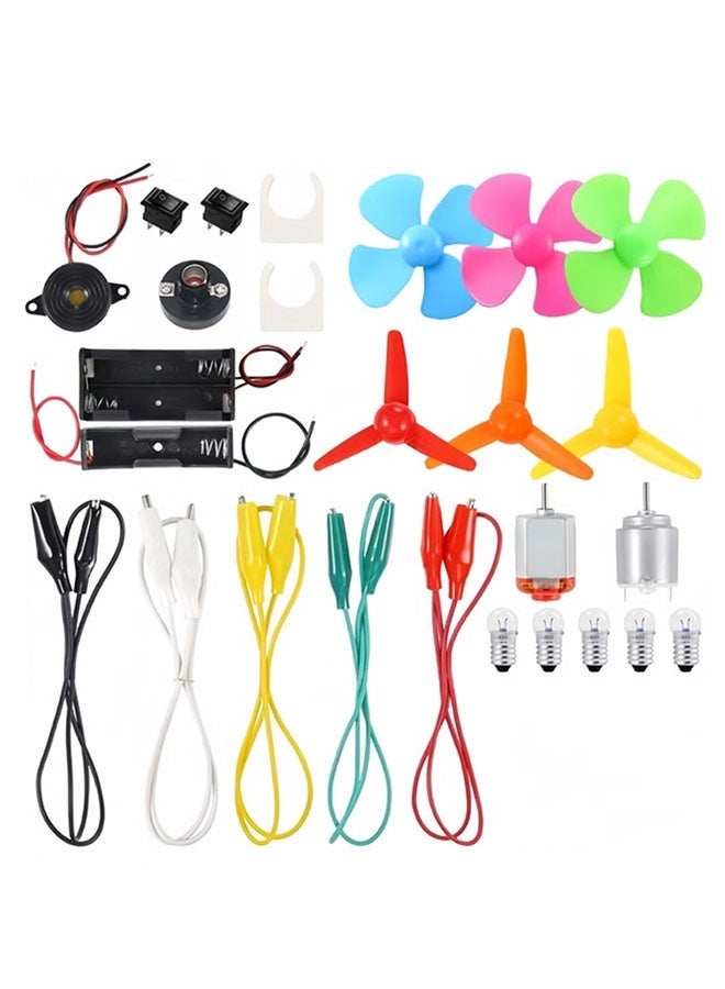 Ailily Electric Circuit Motor Kit, DIY Science Experiment Educational Montessori Learning Kits Set for Kids DIY STEM Learning Project, for Kids - Image 2